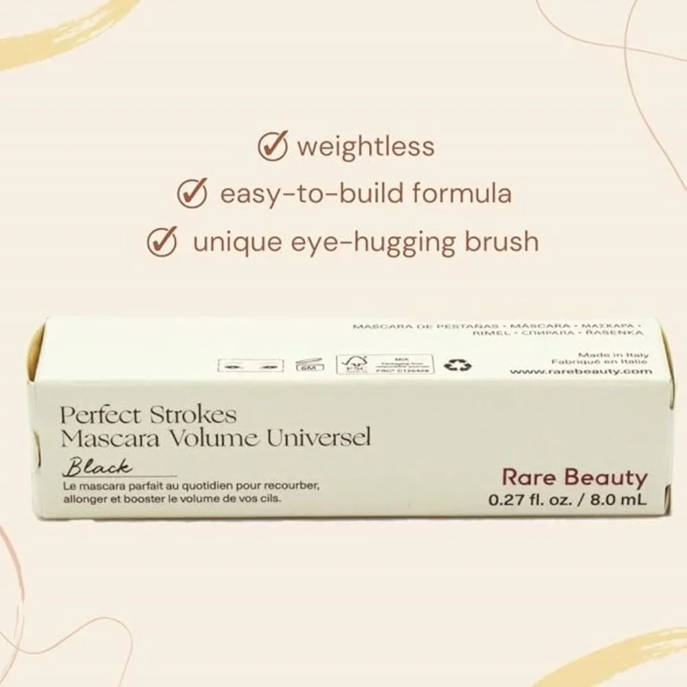 SET OF 2 ✅ Rare Beauty Mini Perfect Strokes Universal Volumizing Mascara ✨ NIB